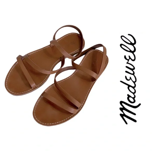 Madewell The Boardwalk Anklet Strap Sandal in Leather